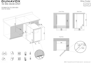 Dunavox FLOW 46HH, Unterbau-Weinkhlschrank, schwarz, DAUF-46.145DBH. Mit 3 Jahren Garantie!