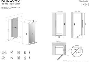 Dunavox Grande 108, freistehender Weinkhlschrank, schwarz, DX-108.330DB. Mit 3 Jahren Garantie!