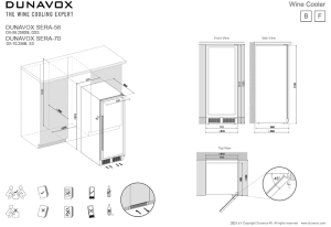 Dunavox Sera 70, freistehender Weinkhlschrank, Edelstahl, DX-70.258SS. Mit 3 Jahren Garantie!
