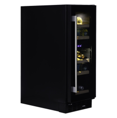 Dunavox Flow 17, Unterbau-Weinkhlschrank, schwarz matt, DAUF-17.58DMB. Mit 3 Jahren Garantie!