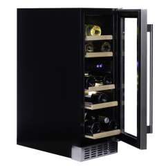 Dunavox Flow 17, Unterbau-Weinkhlschrank, schwarz matt, DAUF-17.58DMB. Mit 3 Jahren Garantie!