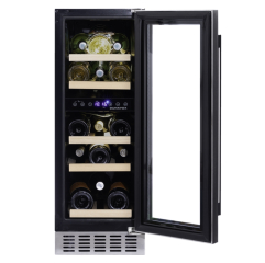 Dunavox Flow 17, Unterbau-Weinkhlschrank, schwarz matt, DAUF-17.58DMB. Mit 3 Jahren Garantie!