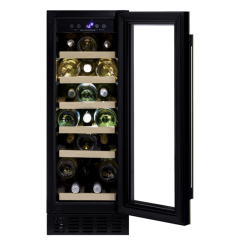 Dunavox Flow 19, Weinkhlschrank Unterbau, schwarz matt, DAUF-19.58MB. Mit 3 Jahren Garantie!