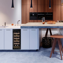 Dunavox Flow 19, Weinkhlschrank Unterbau, schwarz matt, DAUF-19.58MB. Mit 3 Jahren Garantie!