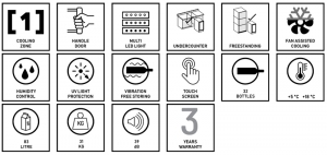 Dunavox Flow 32, Weinkhlschrank, schwarz matt, DAUF-32.83MB. Mit 3 Jahren Garantie!