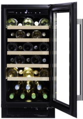 Dunavox Flow 32, Weinkhlschrank, schwarz matt, DAUF-32.83MB. Mit 3 Jahren Garantie!