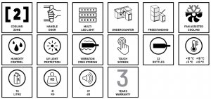 Dunavox Flow 32D, Weinkhlschrank, schwarz matt, DAUF-32.78DMB. Mit 3 Jahren Garantie!