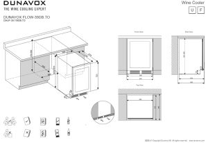 Dunavox FLOW 39TO, Unterbau-Weinkhlschrank, Mbelfront, DAUF-39.119DOP.TO. Mit 3 Jahren Garantie!