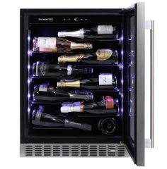 Dunavox Sera 40, Unterbau-Weinkhlschrank, schwarz matt, DAUF-40.138MB. Mit 3 Jahren Garantie!