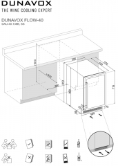 Dunavox Sera 40, Unterbau-Weinkhlschrank, schwarz matt, DAUF-40.138MB. Mit 3 Jahren Garantie!