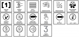 Dunavox Flow 46, Unterbau-Weinkhlschrank, schwarz matt, DAUF-46.138MB. Mit 3 Jahren Garantie!