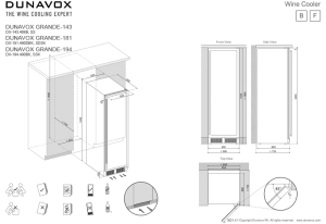 Dunavox Grande 181, freistehender Weinkhlschrank, Edelstahl, DX-181.490DMBK. Mit 3 Jahren Garantie!