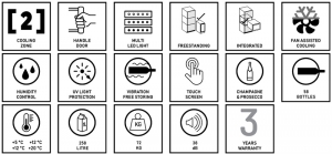 Dunavox Sera 58, Weinkhlschrank, schwarz matt, DX-58.258DMB. Mit 3 Jahren Garantie!