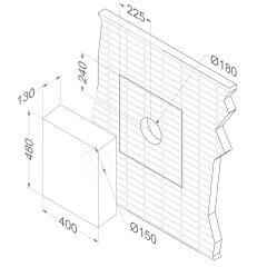 Novy Au�enwandmotor 445999, Edelstahl mit 5 Jahren Garantie