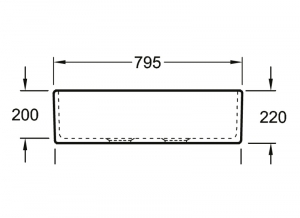 Villeroy & Boch Sp�lstein 80 X Doppelbecken, Farbe RW Stone White, Classicline