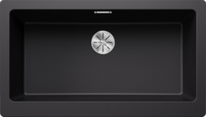 Blanco Vintera XL 9 U-F Silgranit, Farbe schwarz, InFino Ablauf, 526110