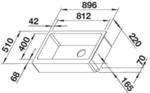 Blanco Vintera XL 9 U-F Silgranit, Farbe cafe, InFino Ablauf, 526108