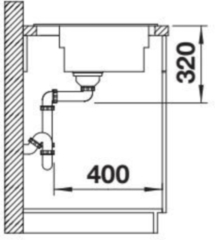 Blanco Etagon XL 6 S Einbausp�le, Silgranit, Farbe schwarz, 528092