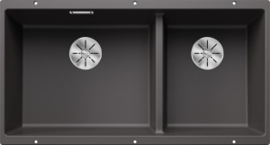 Blanco Subline 480/320-U Silgranit, Farbe felsgrau, InFino Ablauf, 523585