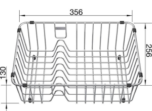 Blanco Geschirrkorb NAYA 8, Edelstahl, 231693