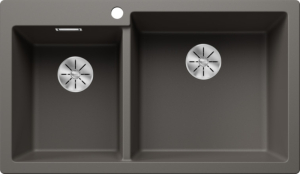 Blanco Pleon 9 Einbausp�le, Silgranit, Farbe vulkangrau, InFino Ablauf, 527325