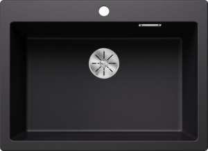 Blanco Pleon 8 Einbausp�le, Silgranit, Farbe schwarz, InFino Ablauf, 525957