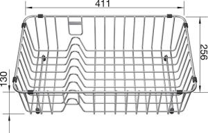 Blanco Geschirrkorb NAYA 6, Edelstahl, 231692