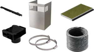 Bosch DWZ1FB3I6, Long-life Clean Air Umluftset, Metall-Optik