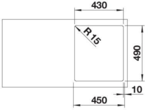 Blanco Supra 400 IF/A Edelstahl B�rstfinish, ohne Ablauffernbedienung, 526352