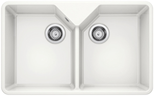Blanco Villae Double Farmhouse Keramik, Farbe kristallweiss gl�nzend, ohne Ablauffernbedienung, 525164