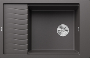 Blanco Elon XL 6 S Einbausp�le, Silgranit, Farbe felsgrau, InFino Ablauf, ohne Ablauffernbedienung, 524845