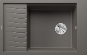 Blanco Elon XL 6 S Einbausp�le, Silgranit, Farbe vulkangrau, InFino Ablauf, ohne Ablauffernbedienung, 527252