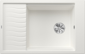 Blanco Elon XL 6 S Einbausp�le, Silgranit, Farbe weiss, InFino Ablauf, ohne Ablauffernbedienung, 524848