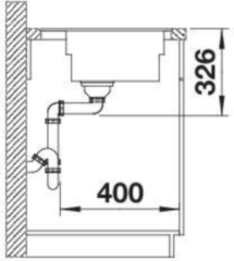 Blanco Etagon XL 6 S-F Einbausp�le fl�chenb�ndig, Silgranit, Farbe vulkangrau, InFino Ablauf, 528103