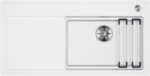 Blanco Etagon XL 6 S-F Einbausp�le fl�chenb�ndig, Silgranit, Farbe weiss, InFino Ablauf, 528104