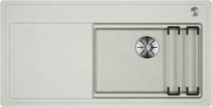 Blanco Etagon XL 6 S-F Einbausp�le fl�chenb�ndig, Silgranit, Farbe softweiss, InFino Ablauf, 528107