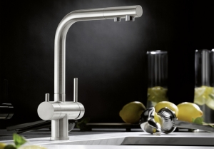 Blanco Fontas II, Hochdruck Festauslauf, PVD satin platinum, 527714