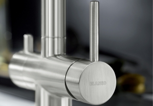 Blanco Fontas II, Hochdruck Festauslauf, PVD satin platinum, 527714