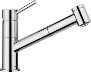 Blanco Kano-S Vario Armatur, Niederdruck Zugauslauf Schlauchbrause, chrom, 527968