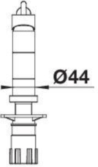 Blanco Kano-F Fensterarmatur, Niederdruck Festauslauf, chrom, 527960