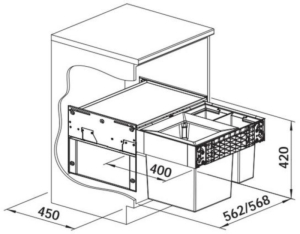 Blanco Select II Big Abfalltrennsystem, 528148