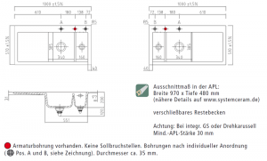 Systemceram KeraDomo MERA 100 Eibe (matt), mit 5 Jahren Garantie