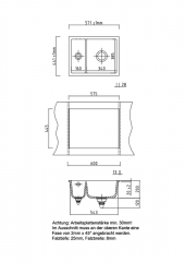 Systemceram KeraDomo MERA 60 F/o in Eibe (matt), mit 5 Jahren Garantie