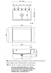 Systemceram KeraDomo MERA 80 F, Farbe Eibe (matt), mit 5 Jahren Garantie