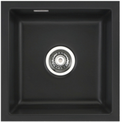 Systemceram KeraDomo MERA 40 U/g, geschliffene Oberseite, Farbe Nigra (matt), mit 5 Jahren Garantie