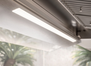 Falmec Virgola No-Drop Comfort, Design, schwarz, 60 cm, Wandhaube, 104038, mit 5 Jahren Garantie