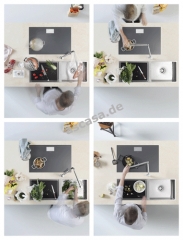 Dornbracht Tara Ultra Pivot Einhebelmischer, Hochdruck, Dark Brass geb�rstet (PVD), 33845875-39