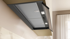 Neff D95XCC2S0, Integrierte Designhaube, 90 cm, Klarglas, Mattschwarz, EEK: B, mit 5 Jahren Garantie!