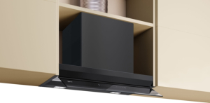 Neff D67XDP2S0, Integrierte Designhaube, 60 cm, Klarglas schwarz bedruckt, Mattschwarz, EEK: A+, mit 5 Jahren Garantie!