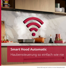 Neff D67XDP2S0, Integrierte Designhaube, 60 cm, Klarglas schwarz bedruckt, Mattschwarz, EEK: A+, mit 5 Jahren Garantie!